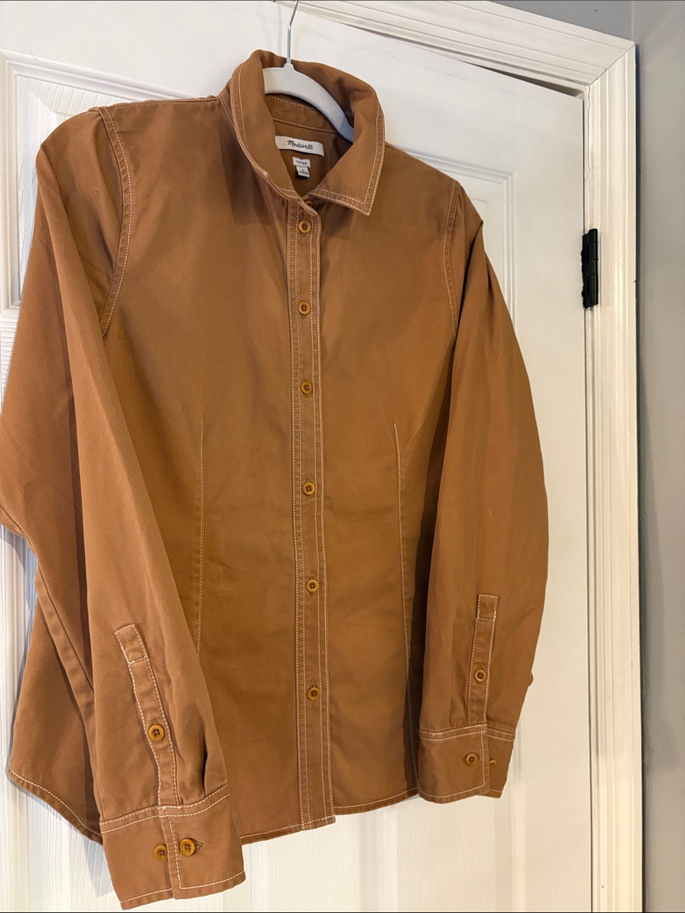 Madewell Button-Down Shirt in Rust